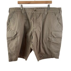 Mens Tan Khaki Cargo Shorts‎ Casual Utility Outdoor Everyday Comfort